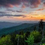 the great smoky mountains sunrise view