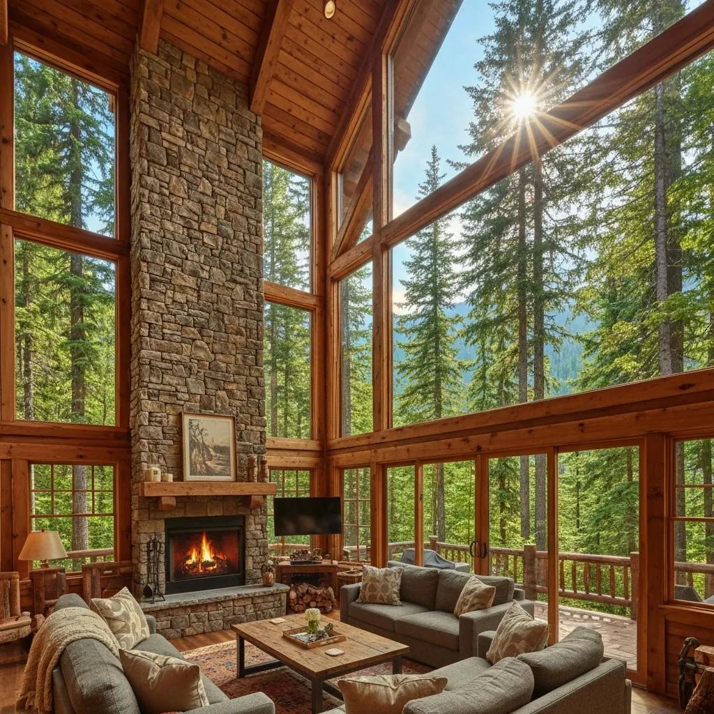 Cozy mountain cottage in the Smoky Mountains with scenic views and inviting atmosphere