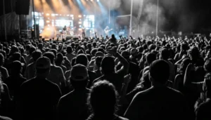 Does Pigeon Forge have nightlife for adults &mdash; live outdoor music crowd at The Island at night