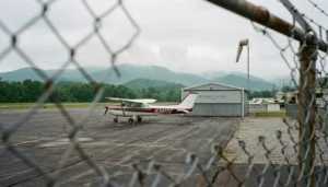 Gatlinburg-Pigeon Forge Airport in Sevierville, the small general aviation field near Gatlinburg